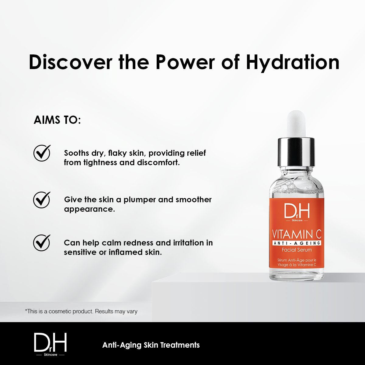 Anti-ageing Vitamin C Facial Serum 30ml For Brightening And Even Skin Tone