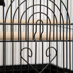 Metal Bird Cage Small W/ Perch Food Container Handle For Finch Canary
