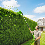 Outsunny 2.6m Corded Extendable Hedge Trimmer With 90 Adjustable Head