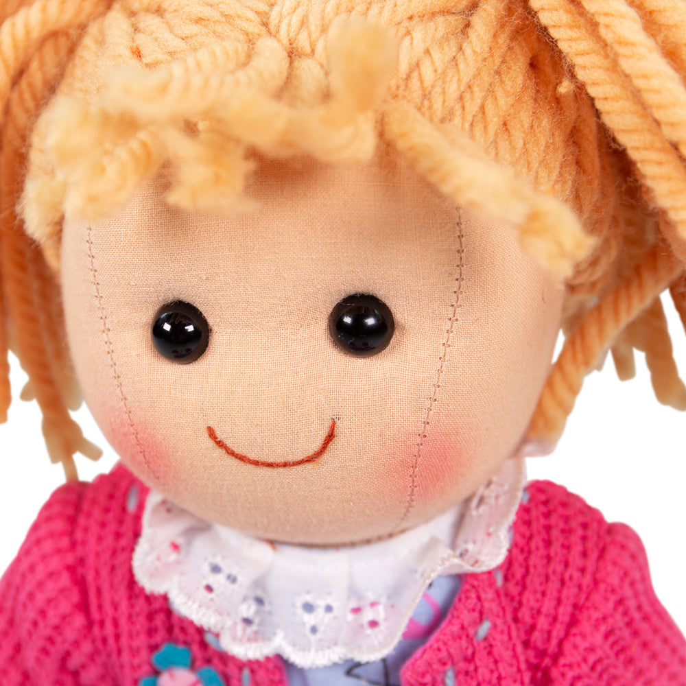 Bigjigs Toys Maggie - Medium Soft Plush Ragdoll, 34cm Tall