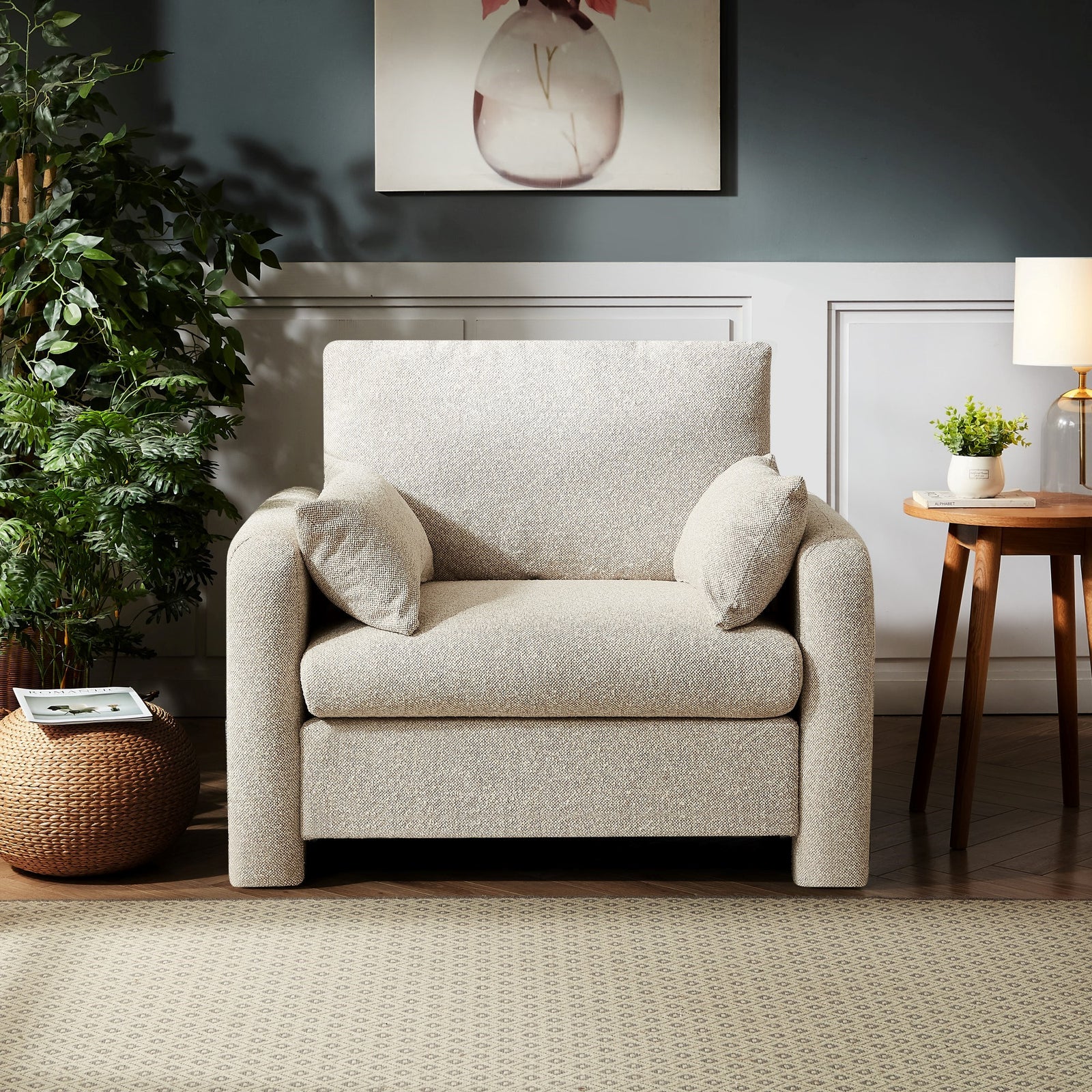 Shorewood Fabric Armchair | Light Beige