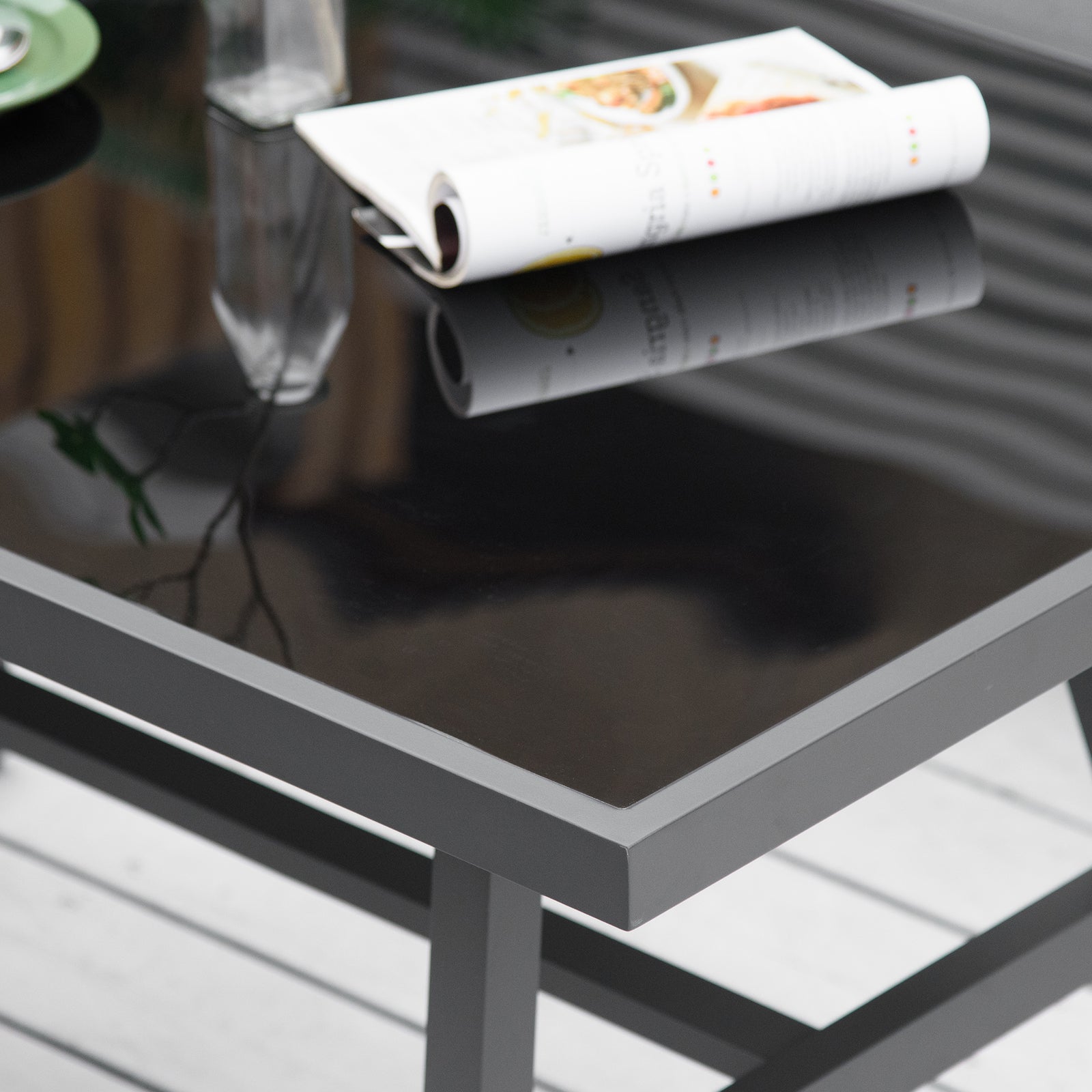 8-seater Aluminium Garden Dining Sofa Set