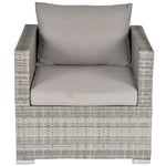 Outdoor Single Wicker Furniture Sofa W/padded Cushion Garden | Gray