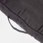Faux Suede 2 Seater Booster Cushion | 50cm x 100cm | Black
