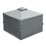 Garden Metal Gazebo Sun Shade Shelter Outdoor Party Tent
