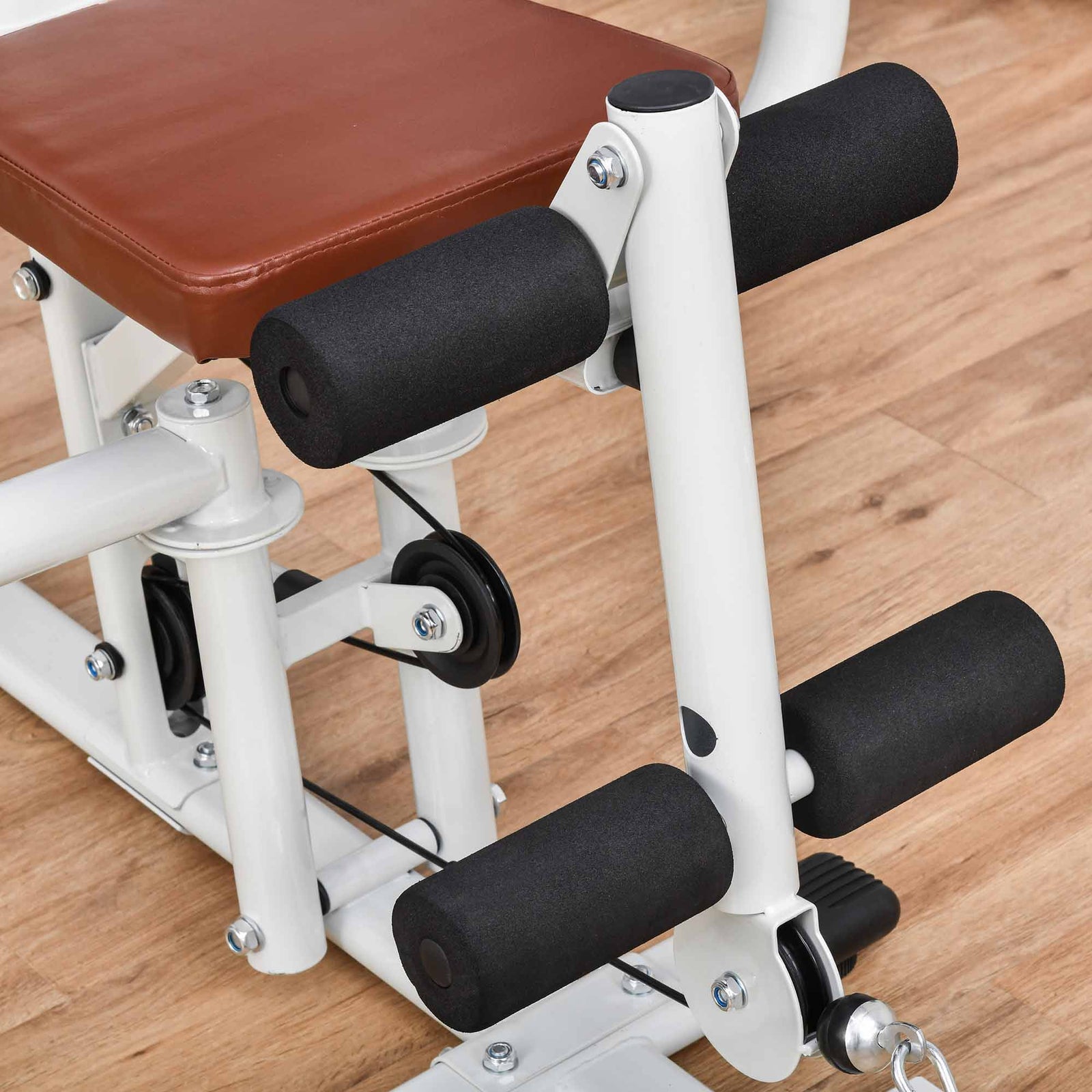 Multifunction Home Gym Weight Training Workout Station | White