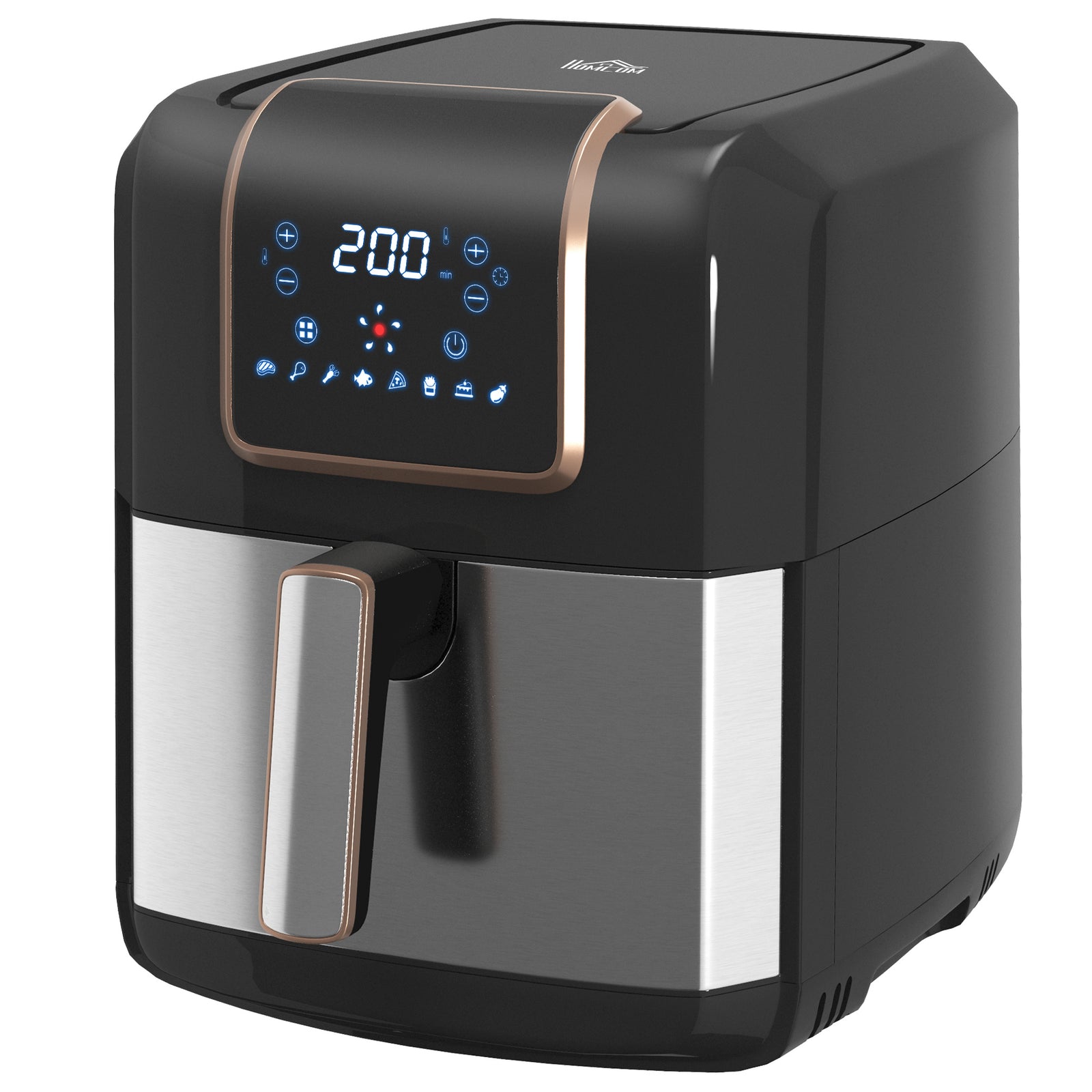 Air Fryer 1700w 6.5l With Digital Display Timer | One Size | Gold