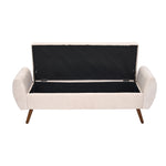 Breeins Chenille Upholstered Storage Bench