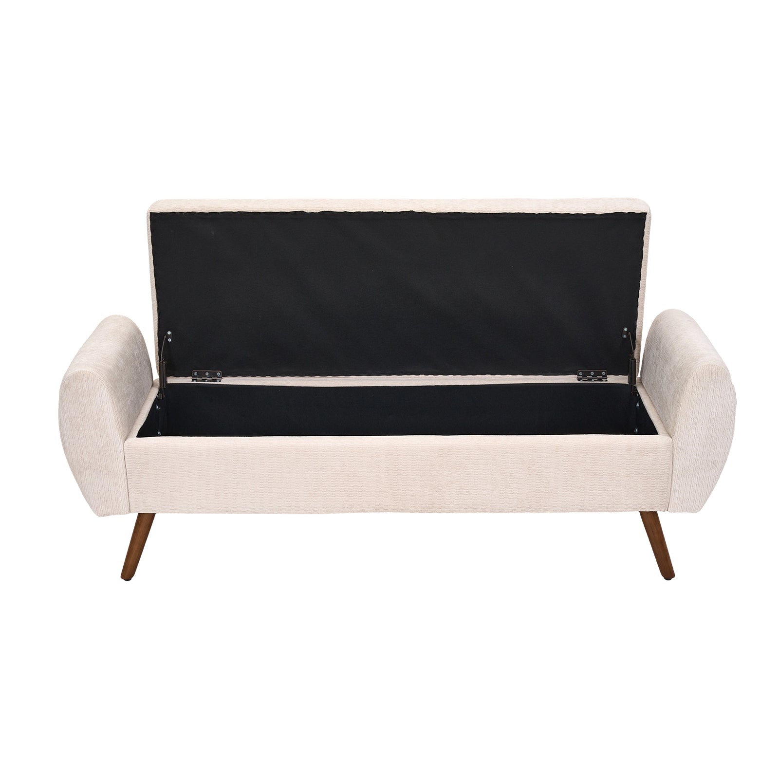 Breeins Chenille Upholstered Storage Bench