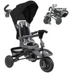 6 In 1 Kids Trike, Toddler Tricycle With Parent Handle | Black