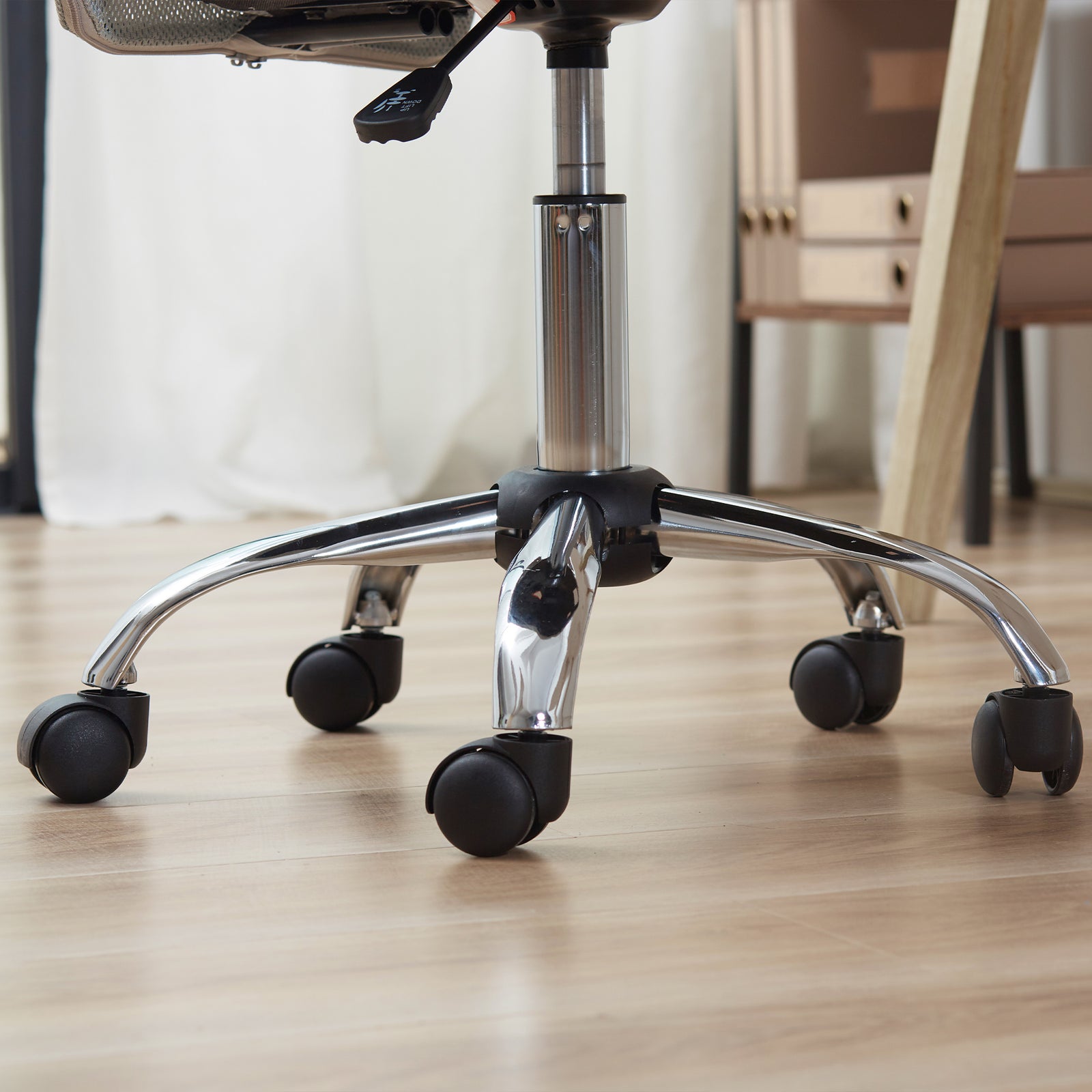Armless Mesh Office Chair 5 Wheels