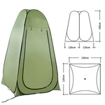 Portable Pop Up Toilet Tent Instant Foldable Camping Privacy Shower Changing Tent | Green