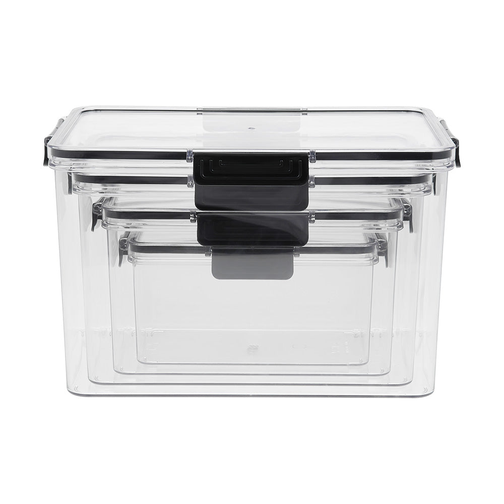 Stackable Clear Fridge Organisers Storage Boxes | Set-of-4
