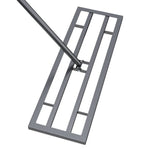 30"x10"/45"x10"garden Lawn Levelling Rake With Serrated Design 84"long Handle | Small