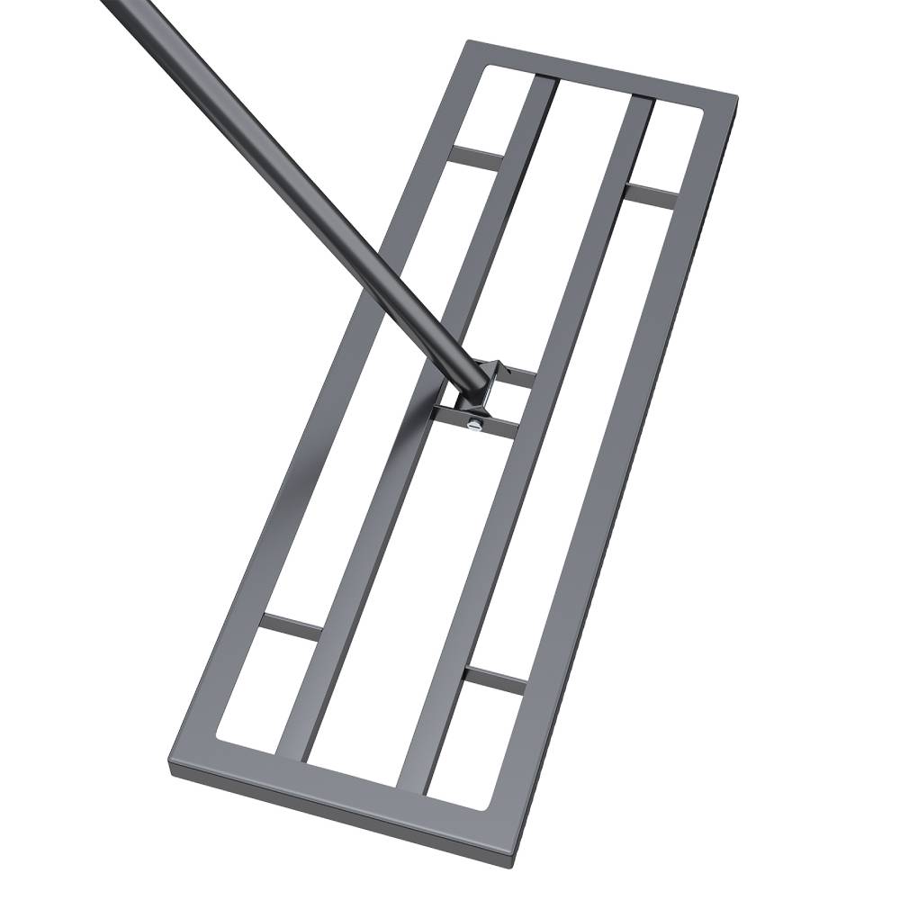 30"x10"/45"x10"garden Lawn Levelling Rake With Serrated Design 84"long Handle | Small