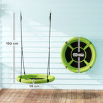Nest Swing Seat For Kids, 100 Cm Diameter Saucer Tree Swing Set | Green