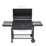 Outdoor Charcoal Grill With Side Table Bbq Patio