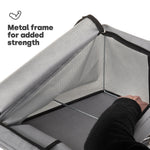 Livivo Set Of 3 Large Foldable Fabric Storage Boxes With Viewing Window