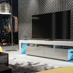 Nova Tv Unit 200cm With Led Lights | Grey