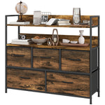Bedroom Chest Of Drawers 4/5/6/7 Drawer Dresser W/ Shelf | Medium | Brown