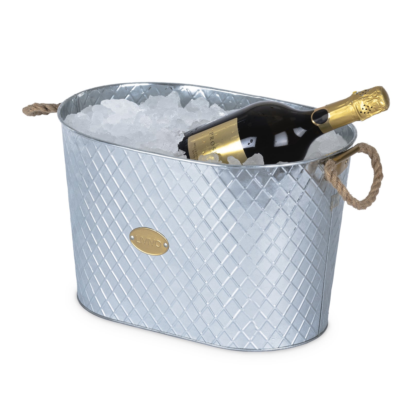 Polished Steel Ice Bucket