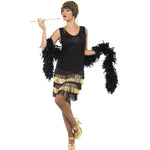 1920s Fringed Flapper Costume | Small