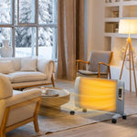 Mica Electric Space Heater Portable With 2 Heat Settings | One Size | Gray