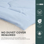 Cooling Blanket, Summer Coverless Duvet | EU Single | Blue