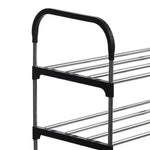 Multi Tiers Shoe Rack Organizer Stackable Space Saving Shoe Shelf | 3 | Black