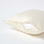 European Size Egyptian Cotton Pillowcase 1000 Tc | 40cm x 40cm | Cream