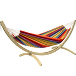 Barbados Hammock Wooden Set Rainbow