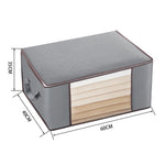 Foldable Fabric Clothes Organizer Bag Portable Storage Solution For Closet