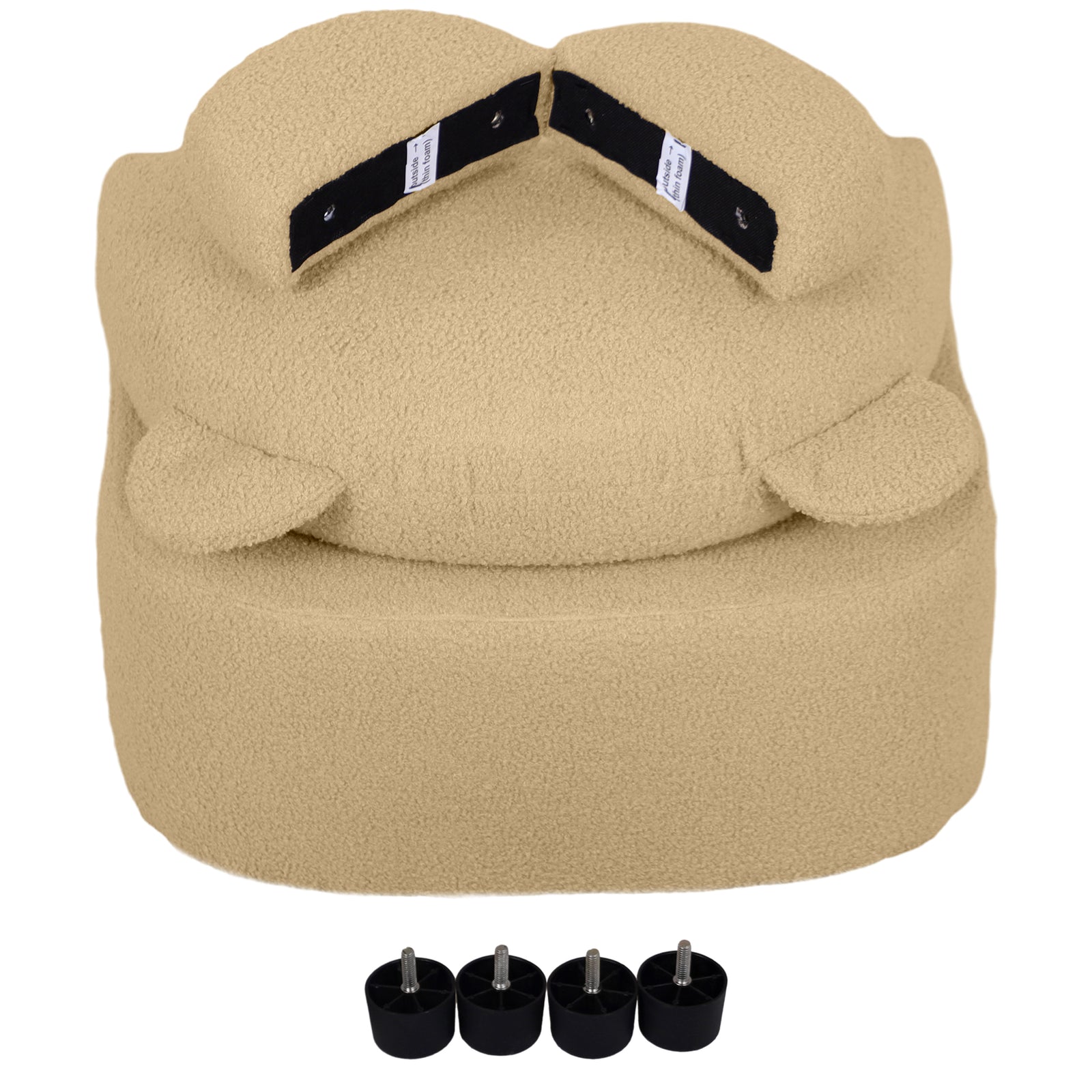 Kids Armchair, Bear Shaped Toddler Chair For Bedroom | Khaki