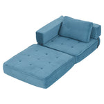 Folding Sofa Bed With Pillow | Blue