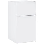 88l Small Fridge Freezer With 5-setting Thermostat, Inner Light | White