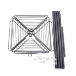 4 Tier Metal Corner Shower Shelf Wall Rack Organizer Bathroom Black