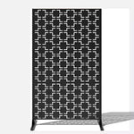 Metal Outdoor Privacy Screen 120cm X 180cm - Panels | 120cm x 180cm | Black