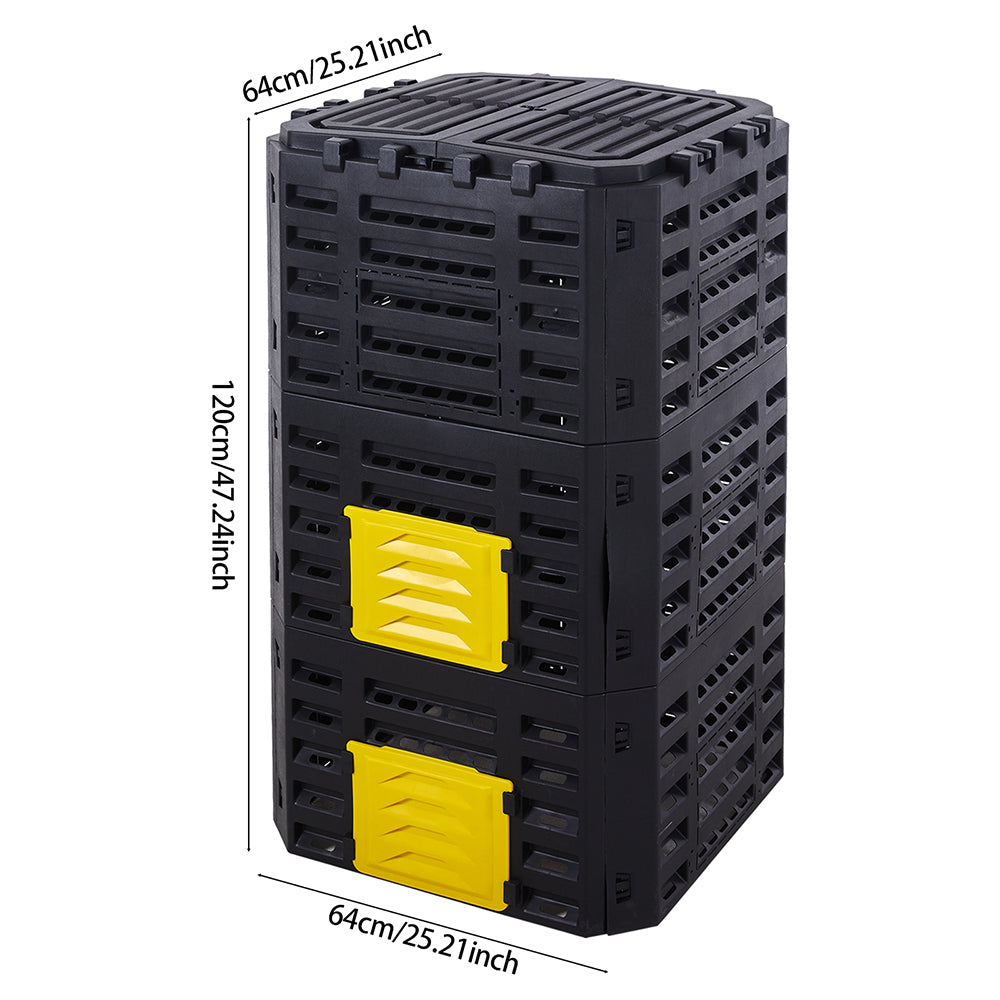 Large Capacity Garden Compost Bin – 180l / 340l / 500l For Efficient Composting | Large