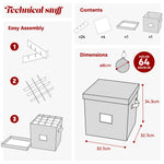 Collapsible Red 64 Bauble Storage Bag With Zipped Lid & Handles