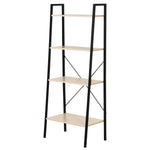 4-tier Minimalistic Ladder Shelf Unit Steel Frame Display | One Size | Beige