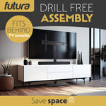 Universal Tv Stand 30 To 75 Inch Tvs, Swivel & Height Adjustable, 40kg Load, Max Vesa 600x400mm, Tempered Glass Base
