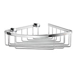 Chrome Corner Shower Basket Wall Mounted Soap Caddy | Polished Chrome