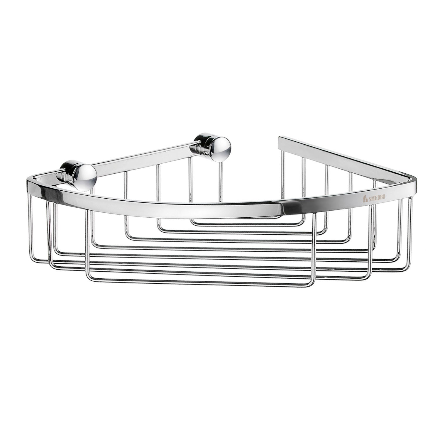 Chrome Corner Shower Basket Wall Mounted Soap Caddy | Polished Chrome