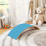 Wooden Balance Board For Kids, Wobble Board With Felt | Blue