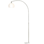 Modern Standing Lamp With Shade & Foot Switch | White