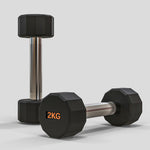 2 X 2kg Dumbbells With Non-slip Grip