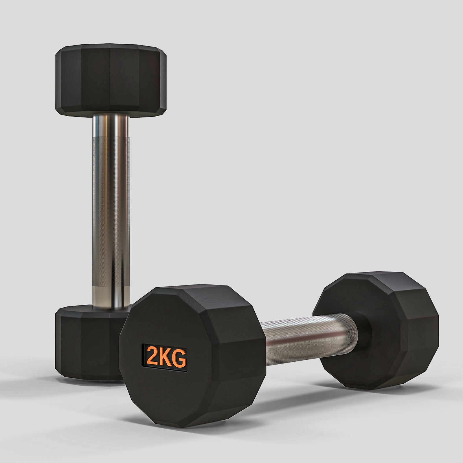 2 X 2kg Dumbbells With Non-slip Grip