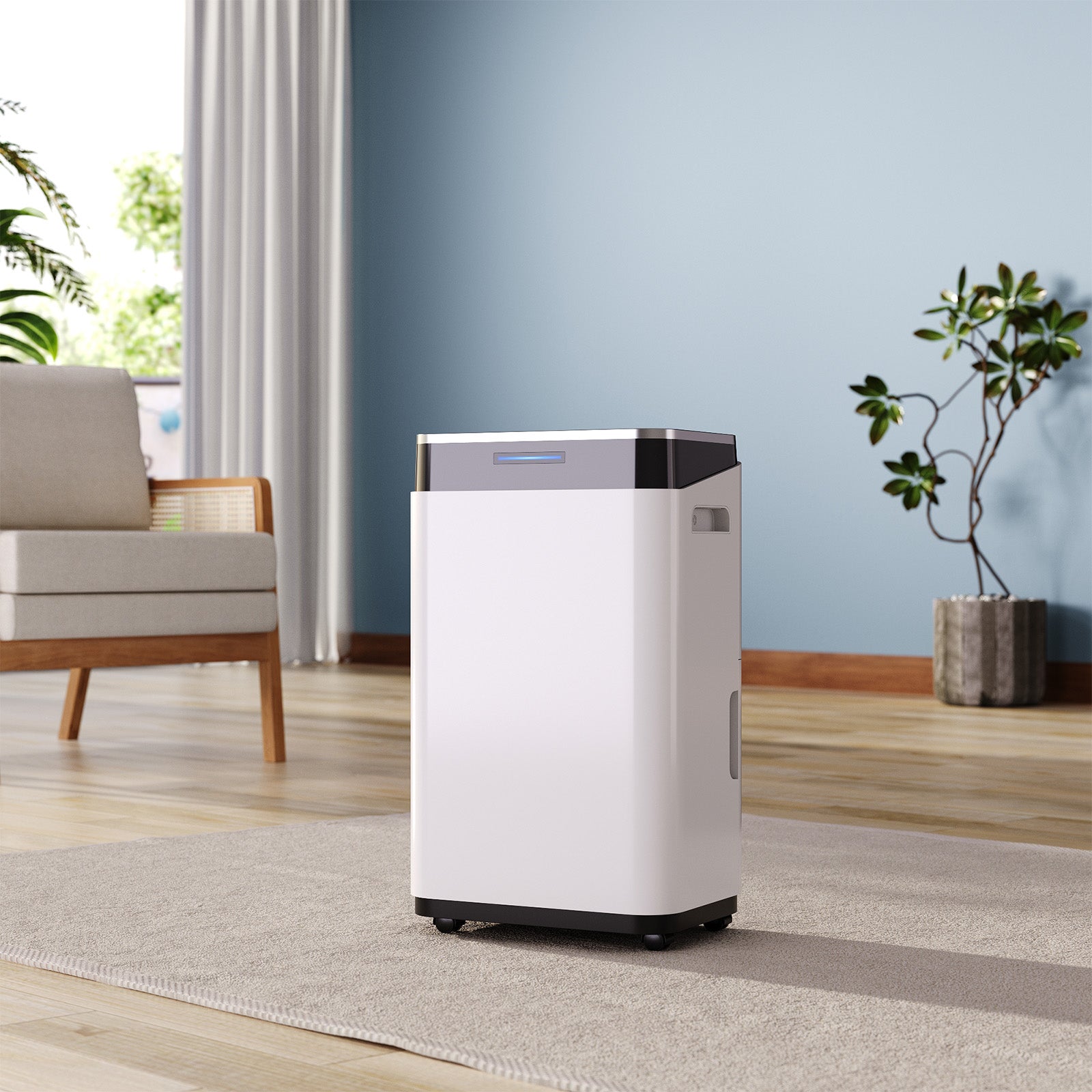 20l/day Smart Dehumidifier With Wi-fi Control, 6.5l Tank & Timer – Quiet, Powerful, And Portable With Led Display And Wheels，ideal For Large Room