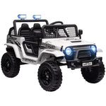 Kids Ride On Car, 12v Electric Truck W/ Suspension | White