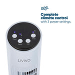 Livivo 32" Tower Fan - White